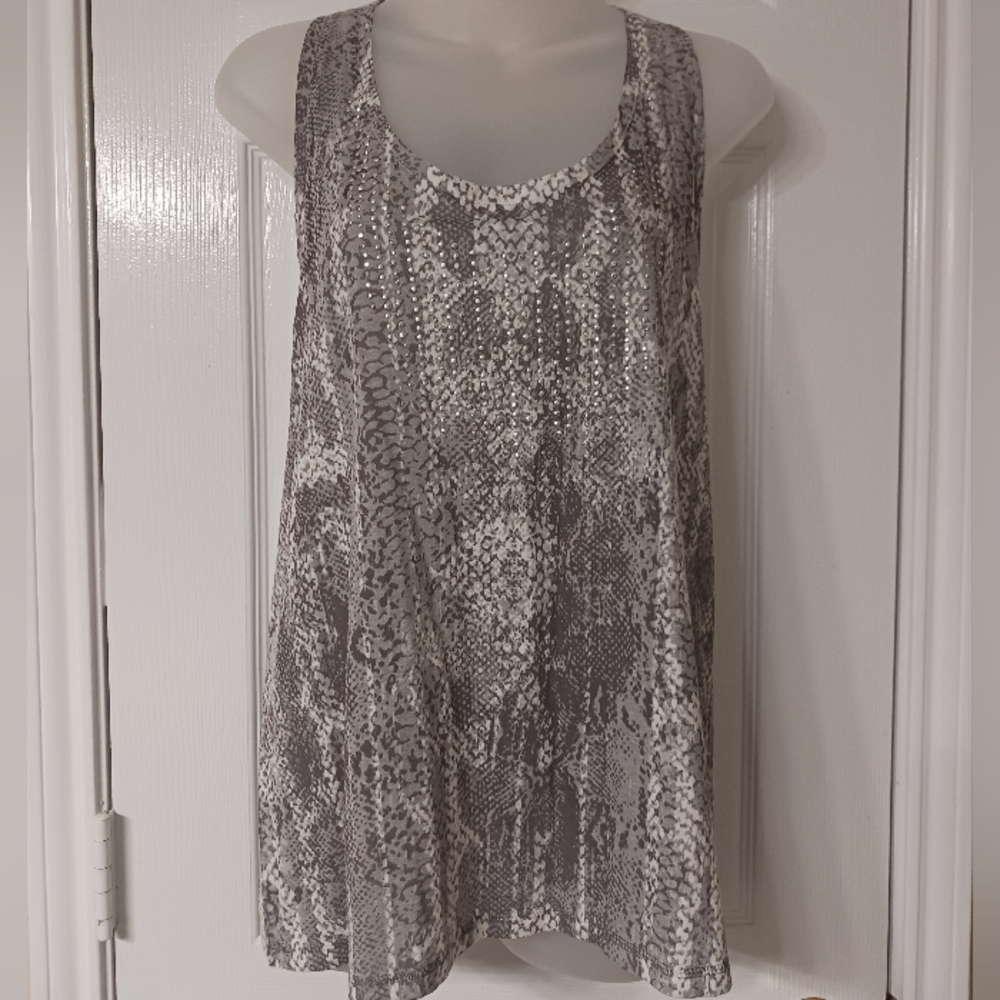 Calvin Klein Snake Print Tank Top Size L. NWOT